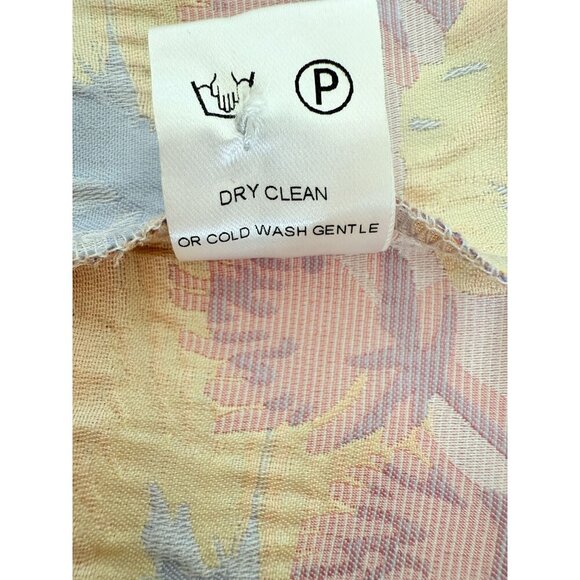 NWT Abbey Glass Women's Marty Top XL Lilac Floral Jacquard Crew Neck Short Sleev - Picture 12 of 13